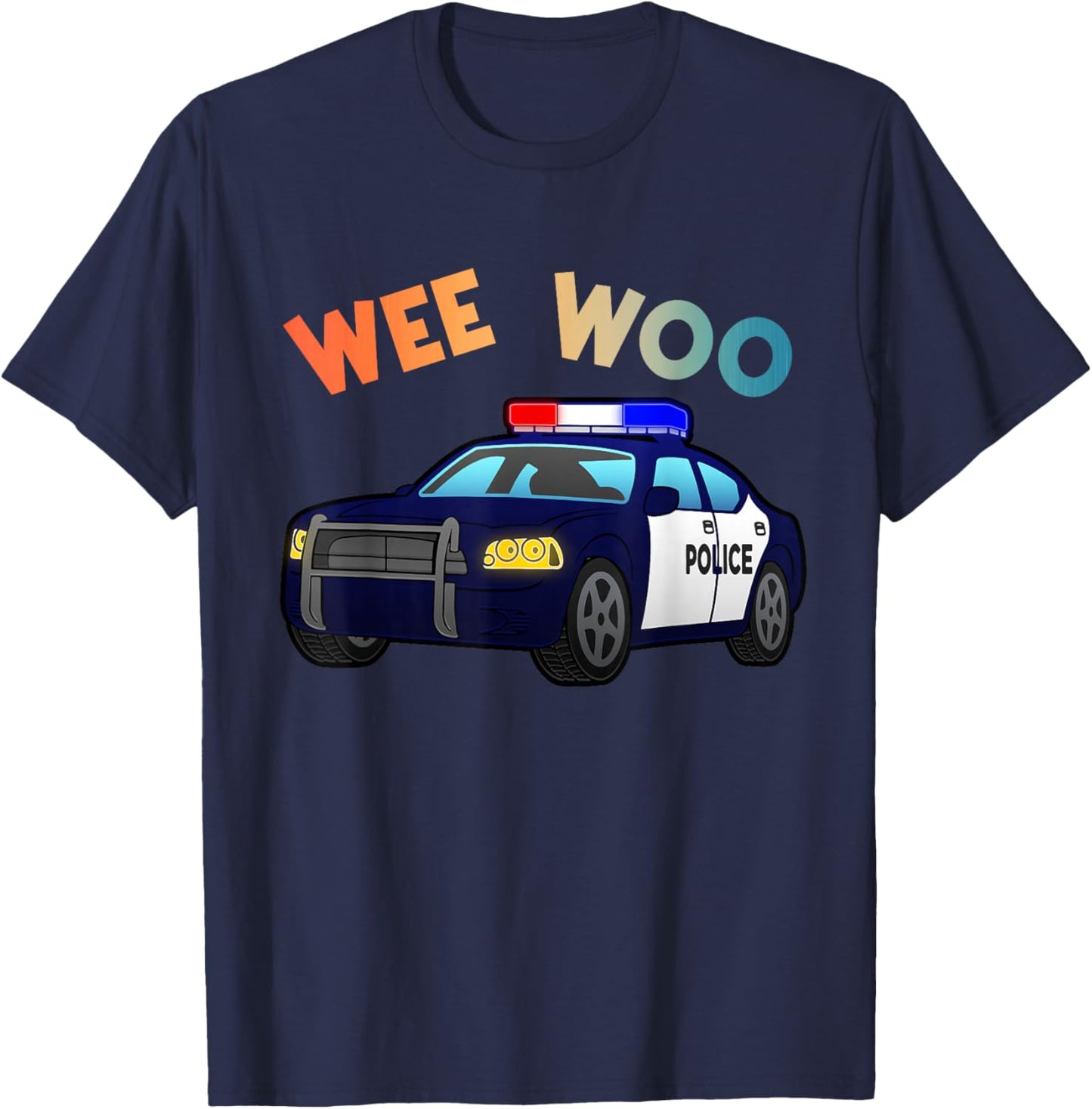 Funny Police Officer Art Women Kids Boys Cop Police T-Shirt - T-Shirt | Navy