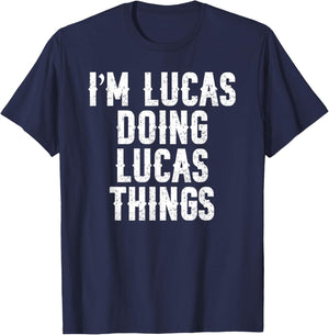 Lucas I'm Doing Things Funny T-Shirt - T-Shirt | Navy