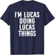 Lucas I'm Doing Things Funny T-Shirt - T-Shirt | Navy