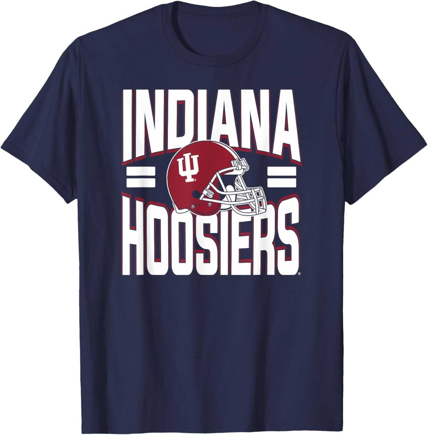 Indiana Hoosiers Football Vintage 90's Retro Black T-Shirt - T-Shirt | Navy