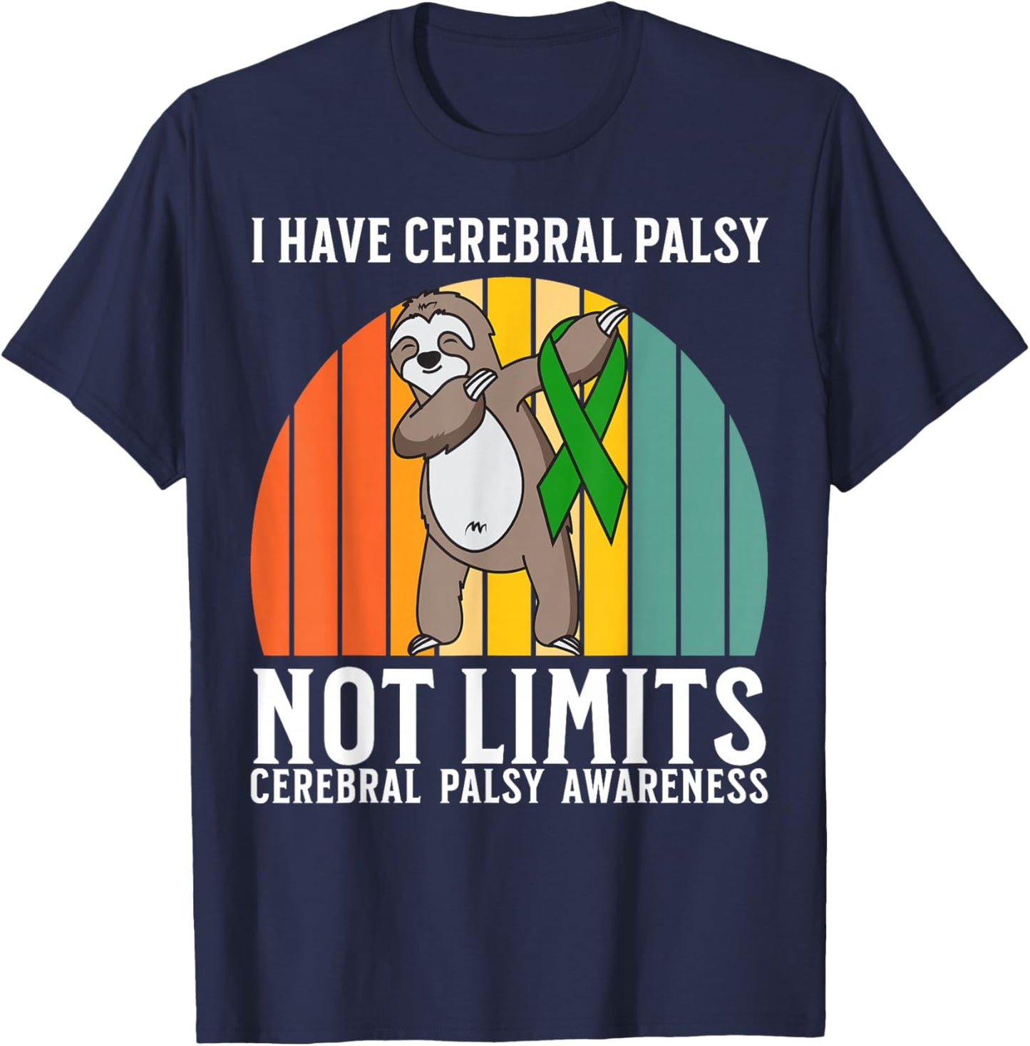 Cerebral Palsy Awareness Gifts for Kids CP Awareness Warrior T-Shirt - T-Shirt | Navy