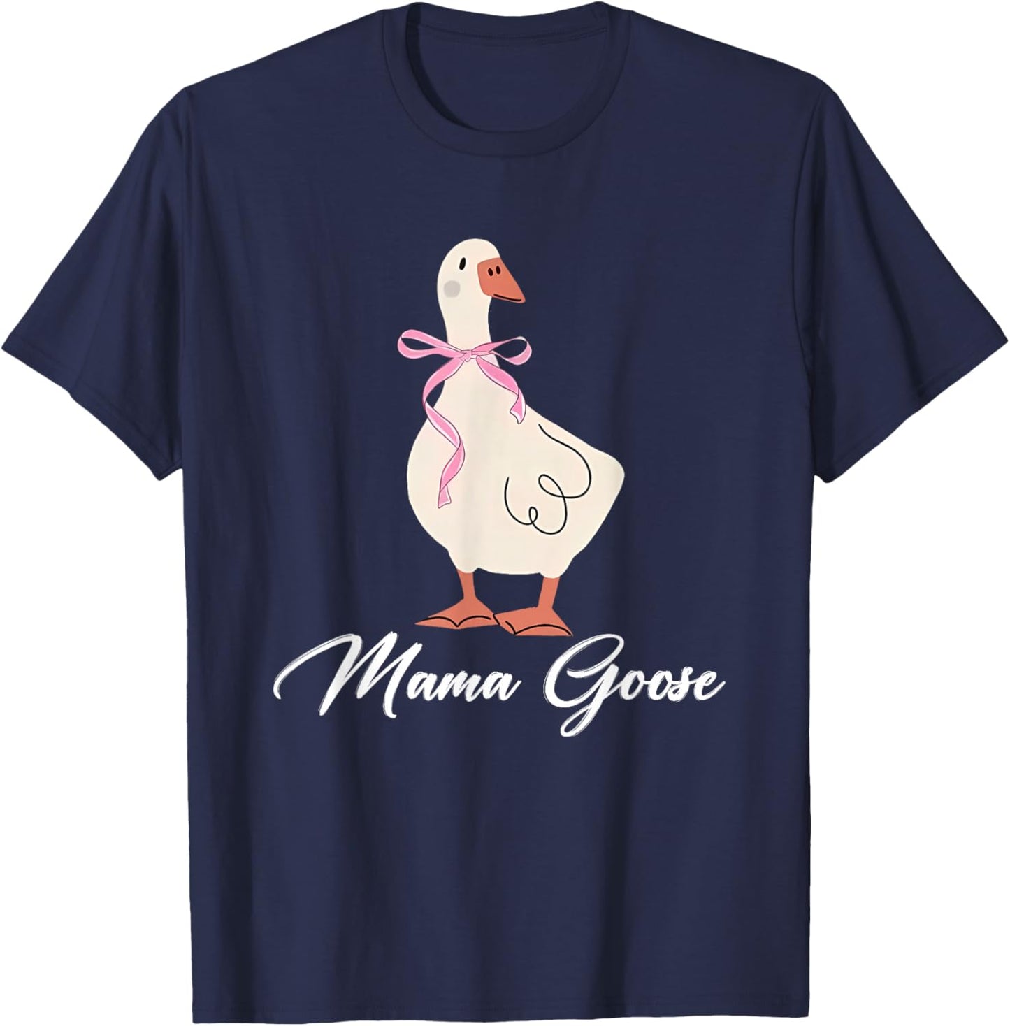 Silly Daddy Goose and Silly Mama Goose Matching Goose Family T-Shirt - T-Shirt | Navy