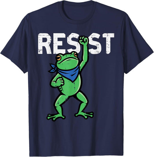 Resist Protest Frog Fist Equality Civil Rights Women Men Kid T-Shirt - T-Shirt | Navy