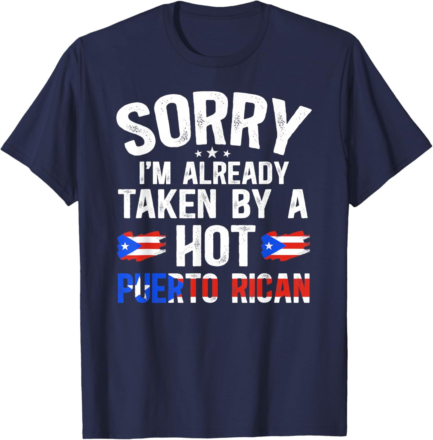 Taken by A Puerto Rican Wife Husband of A Puerto Rican Wife T-Shirt - T-Shirt | Navy