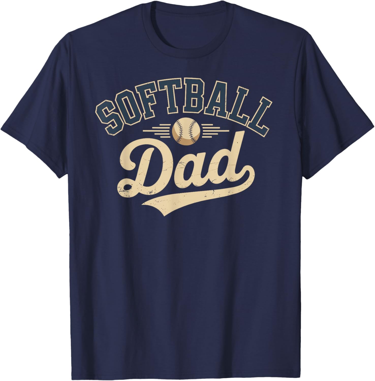 Softball Dad T-Shirt - T-Shirt | Navy