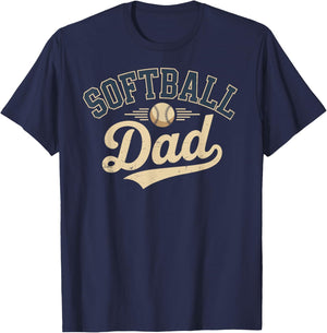 Softball Dad T-Shirt - T-Shirt | Navy