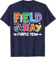 Field Day Purple Team Funny for Teacher Kids Field Day Games T-Shirt - T-Shirt | Navy