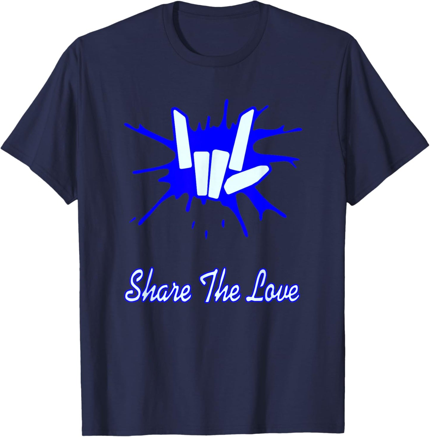 Sharer Share The Love Birthday Gifts for Kids and Youth T-Shirt - T-Shirt | Navy