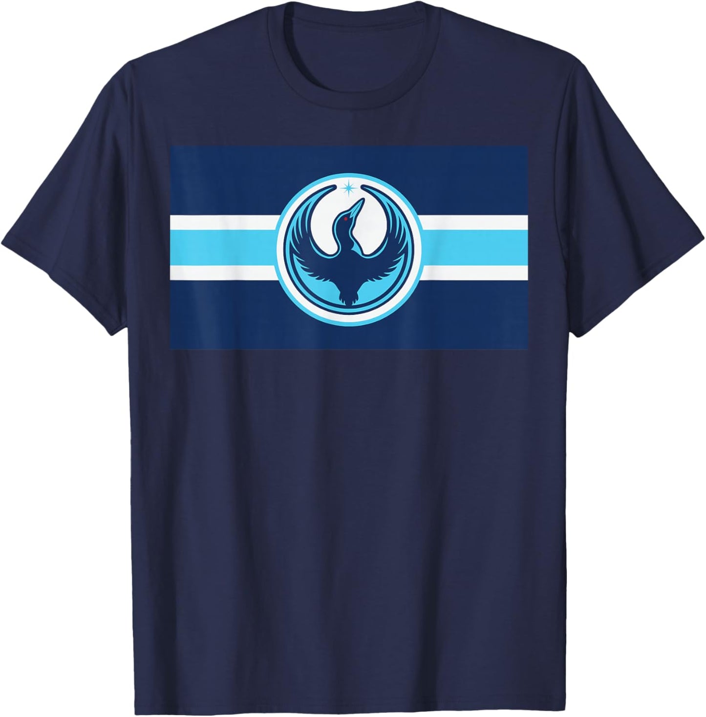Minnesota Rebel Loon Alliance Flag Symbol MN Flag T-Shirt - T-Shirt | Navy