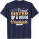 Senior Graduation Proud Sister of A Class of 2026 Graduate T-Shirt - T-Shirt | Navy