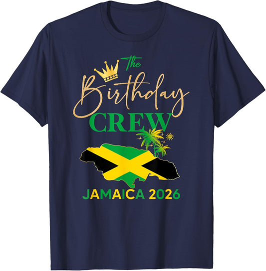 50th Birthday Boy Jamaica Vacay 2026 Spring Break Outfit T-Shirt - T-Shirt | Navy