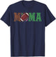 Football Mama 1st Birthday T-Shirt - T-Shirt | Navy