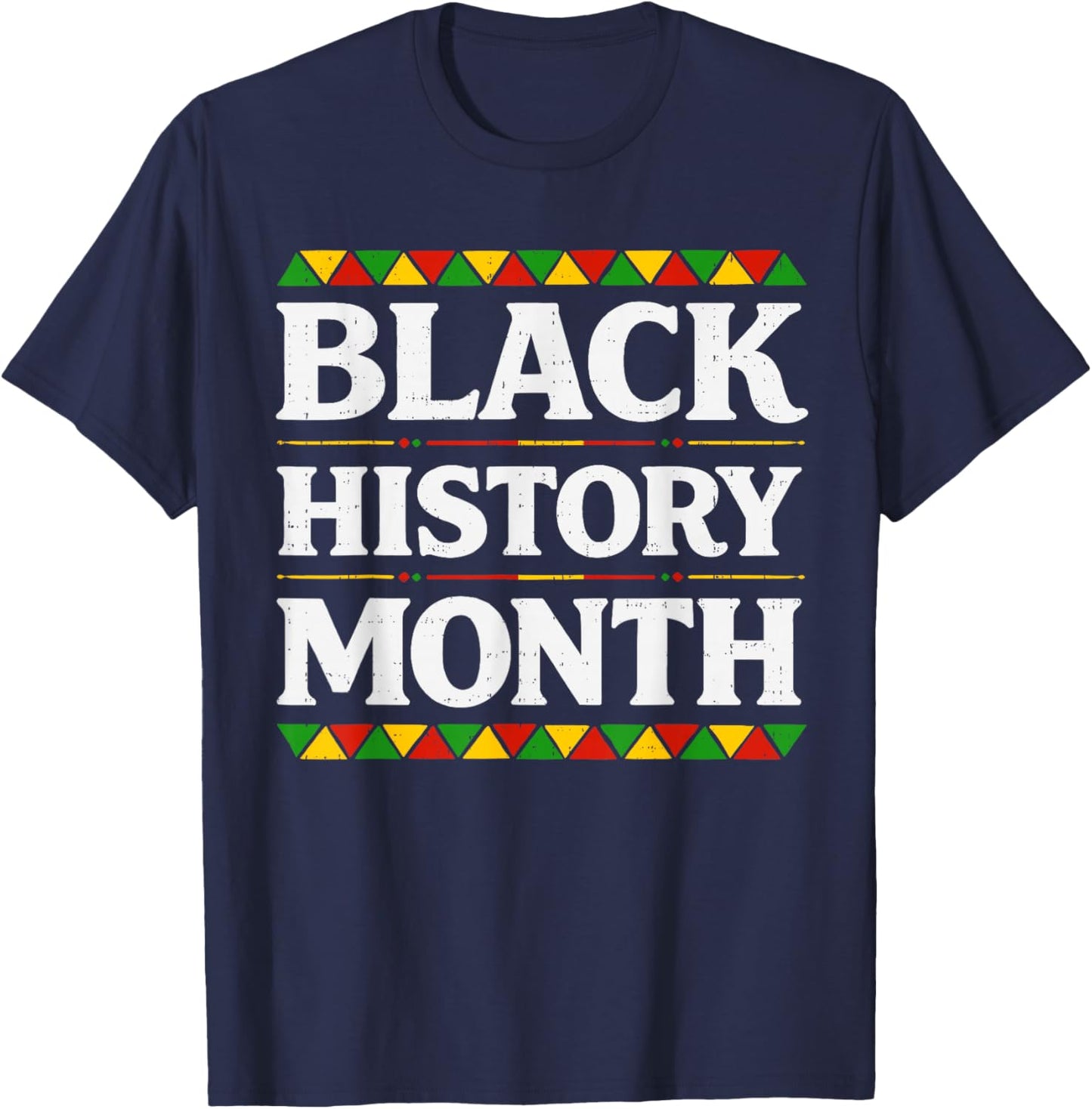 Black History Month Melanin African Men Women Girl Boy Kids T-Shirt - T-Shirt | Navy