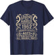 64th Birthday Legend Since March 1962 Birthday Decorations T-Shirt - T-Shirt | Navy