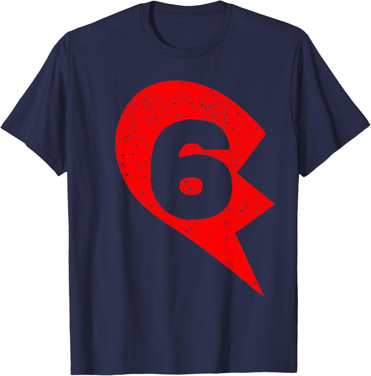 Number 6 Matching Couple Friends Valentines Heart 67 T-Shirt - T-Shirt | Navy