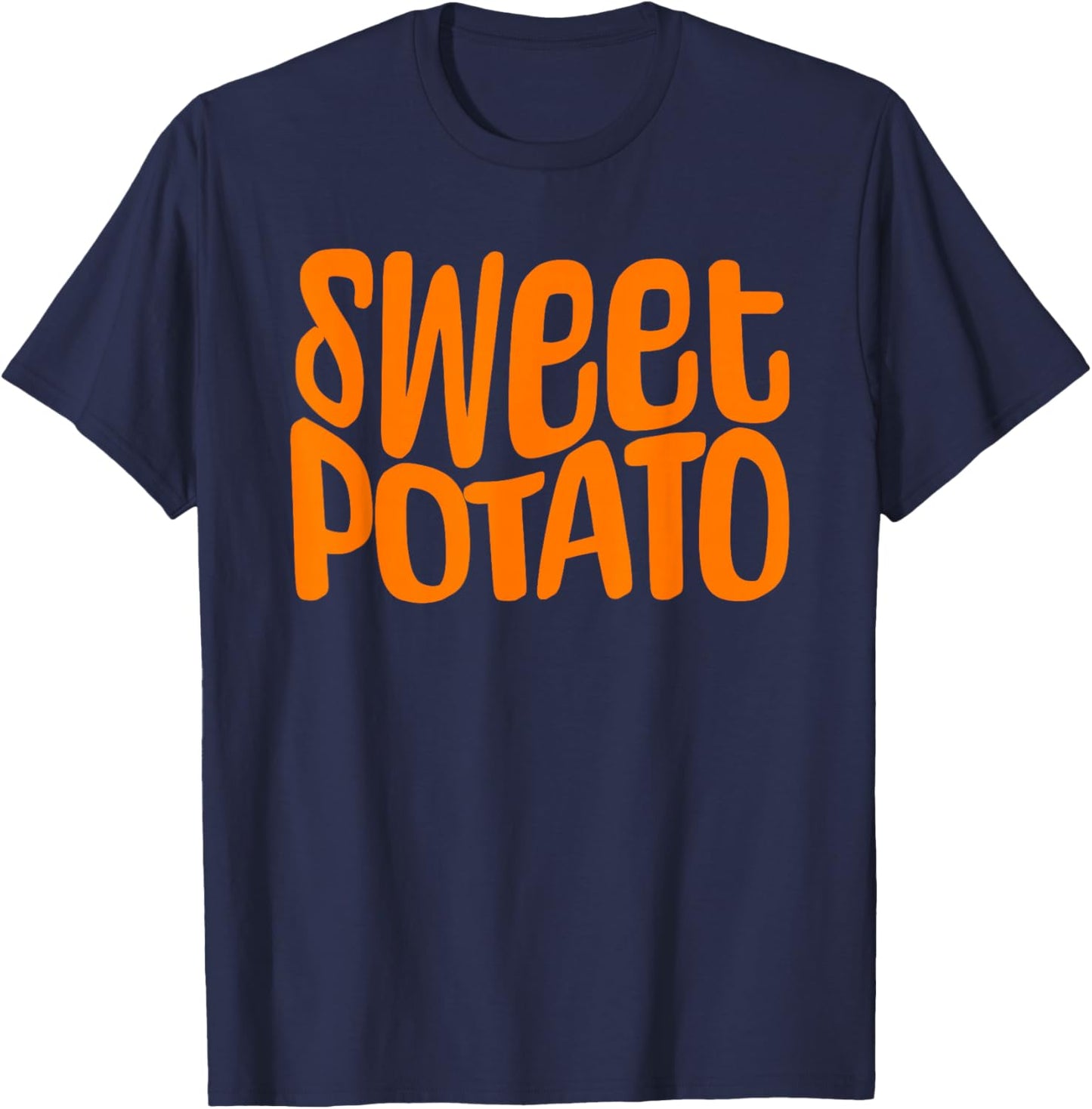 Sweet Potato and Kind of Rude Potato, Thanksgiving Couples T-Shirt - T-Shirt | Navy