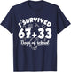 for Teacher Kids 100th Days T-Shirt - T-Shirt | Navy