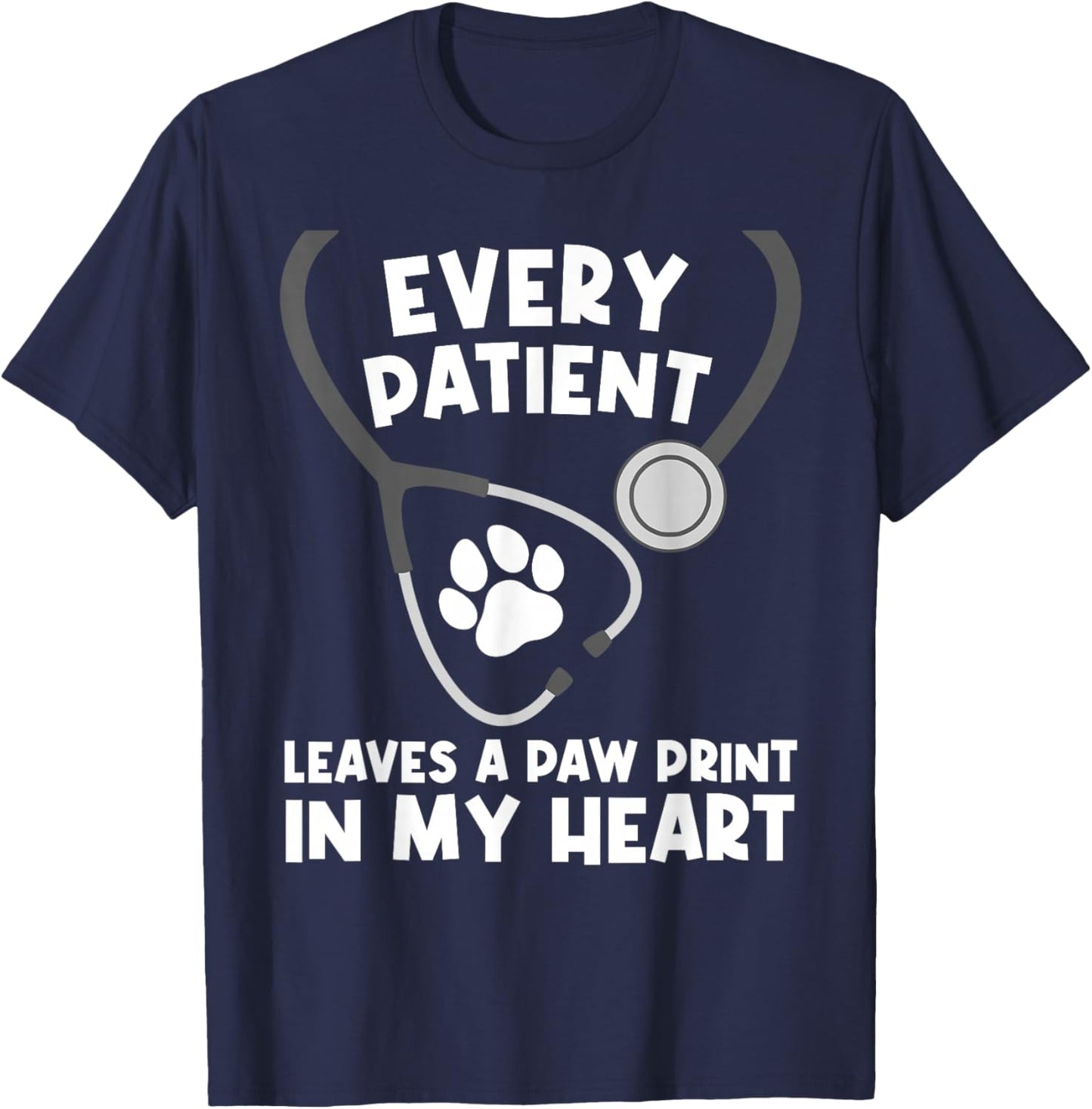 Veterinarian Art Women Vet Tech Veterinary Assistant T-Shirt - T-Shirt | Navy
