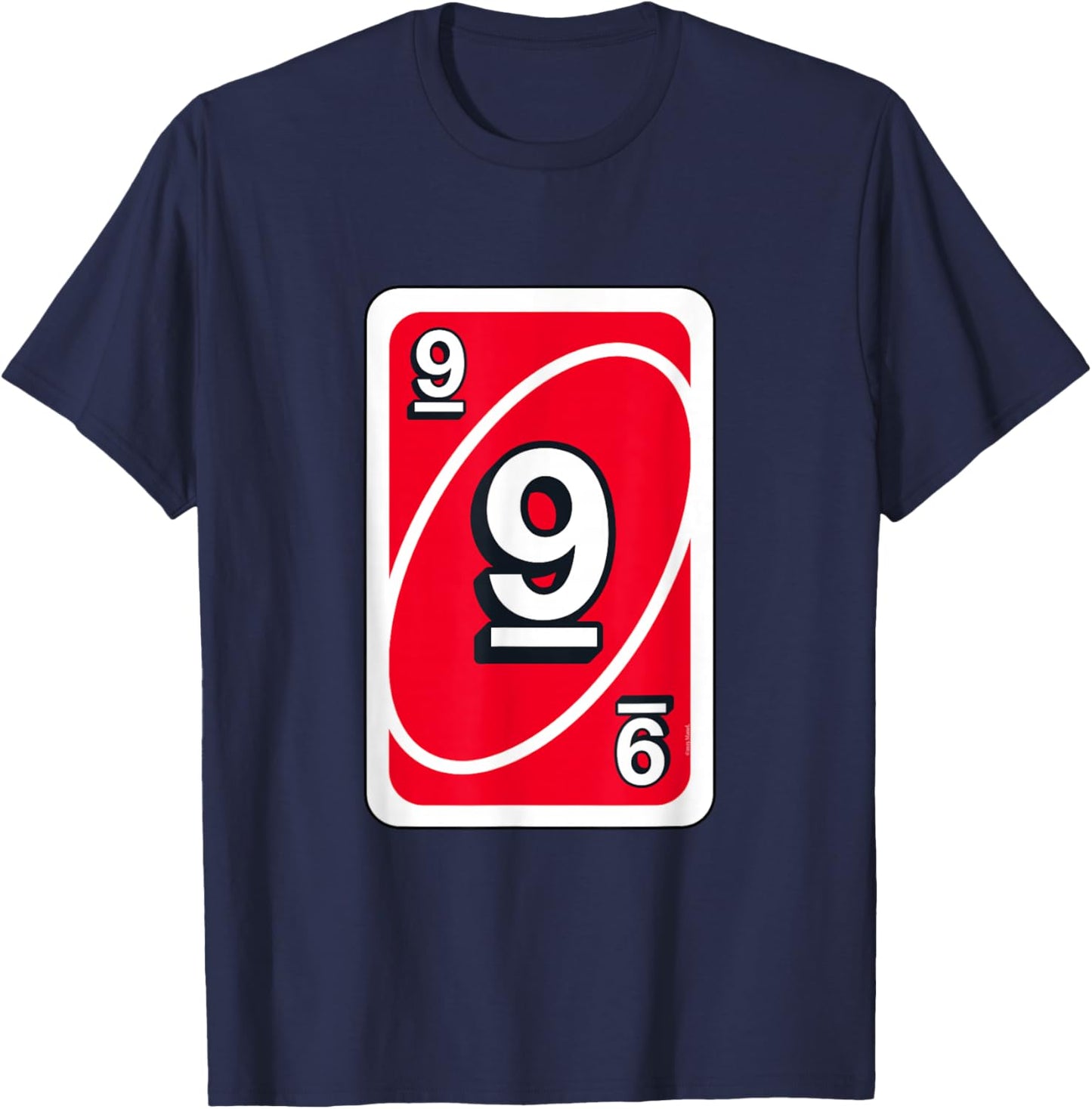 UNO Halloween Red 9" Card T-Shirt - T-Shirt | Navy