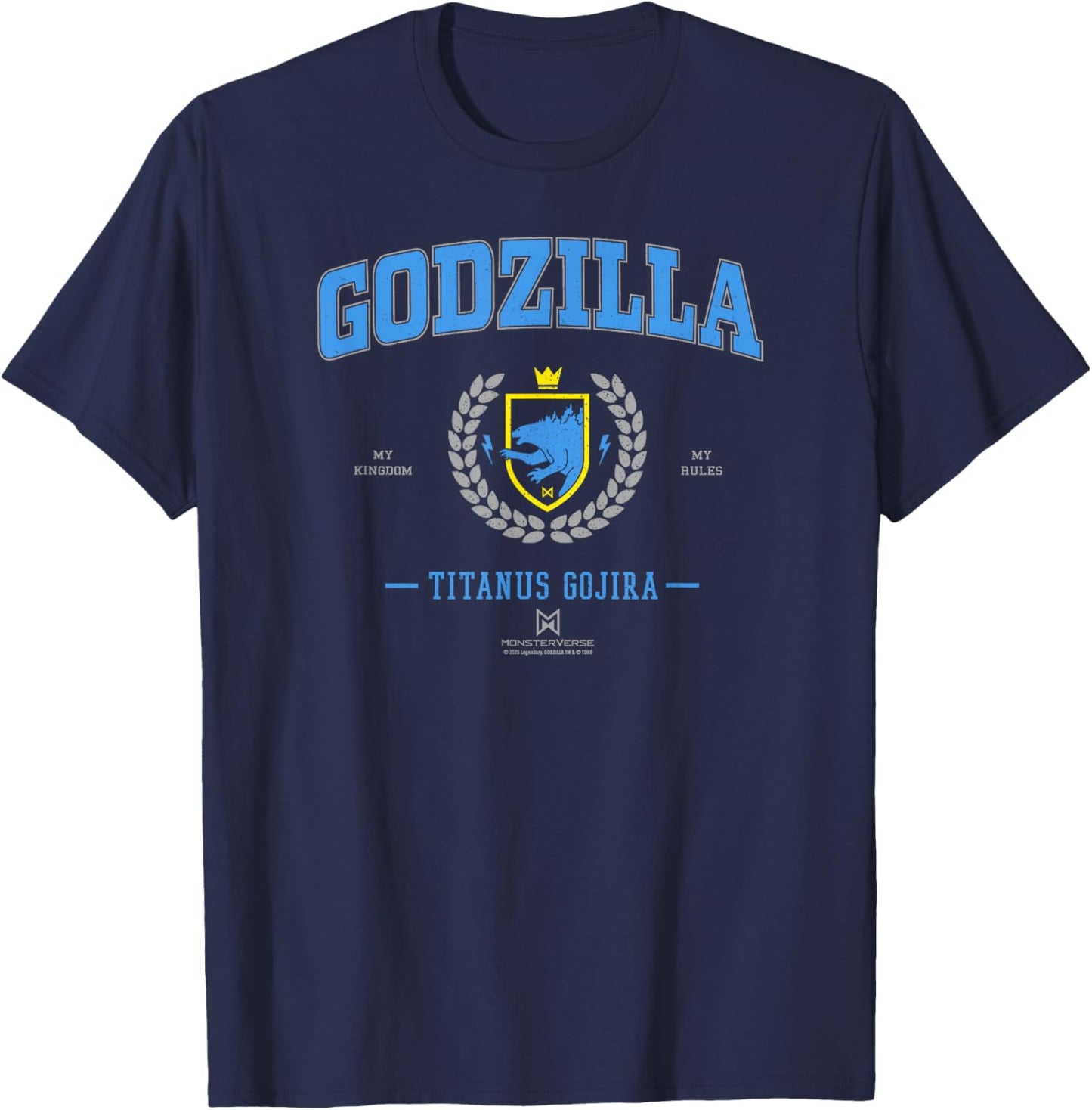 Monsterverse Godzilla Collegiate Officially Licensed T-Shirt - T-Shirt | Navy