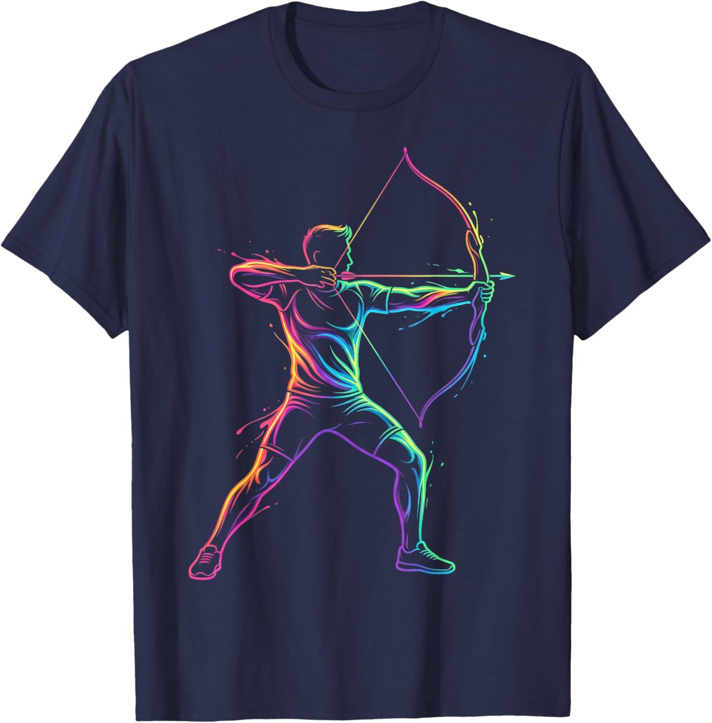 Archery Player Men Kids Boys T-Shirt - T-Shirt | Navy