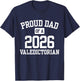Proud Dad of a 2026 Valedictorian T-Shirt - T-Shirt | Navy