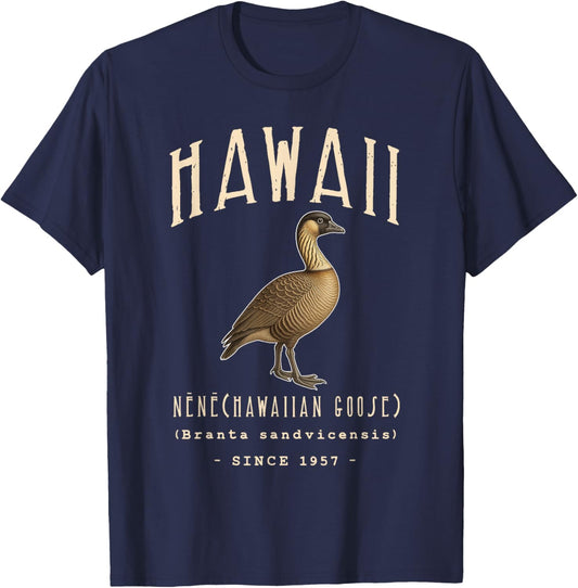 Hawaii NENE Hawaiian Goose T-Shirt - T-Shirt | Navy