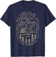 Cottage Coming WYCTMCTS Unique Summer Line Art T-Shirt - T-Shirt | Navy