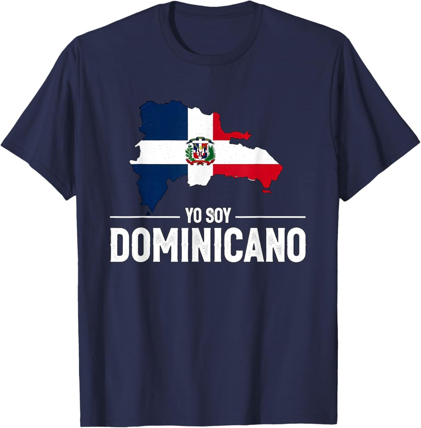 Yo Soy Dominicano Dominican Republic Flag T-Shirt - T-Shirt | Navy