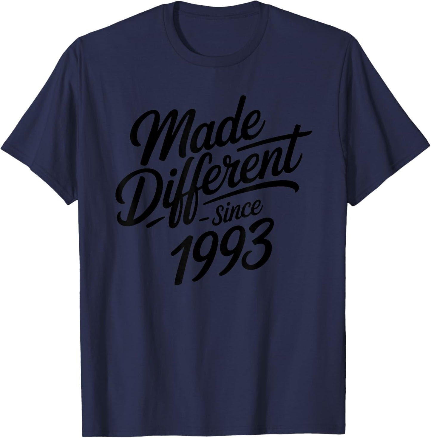 Vintage Birthday Design Since 1993 Retro Style Classic T-Shirt - T-Shirt | Navy