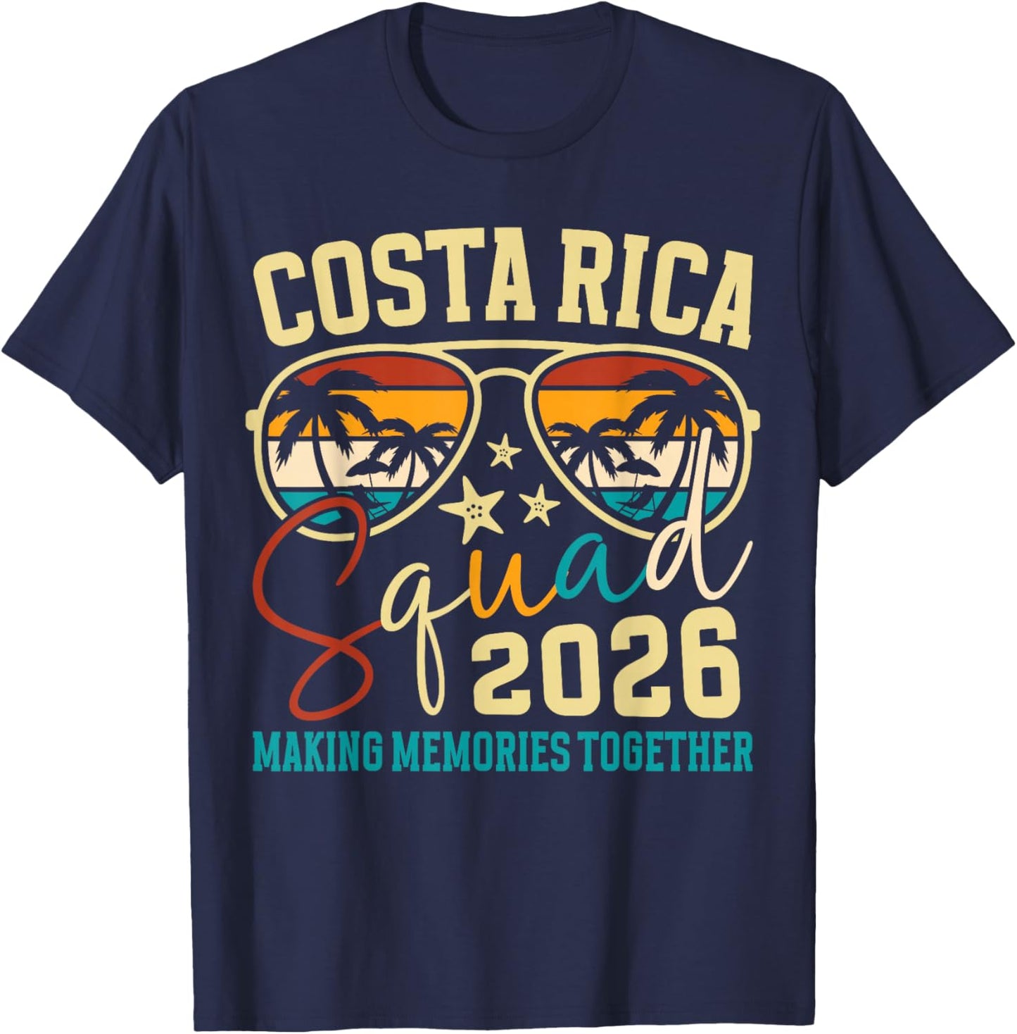 Costa Rica Vacation Squad 2026 Family Vacation Trip Matching T-Shirt - T-Shirt | Navy