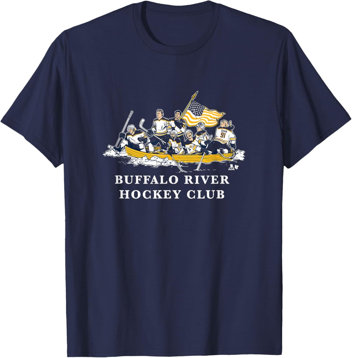 Buffalo River Hockey Crossing - Buffalo Hockey T-Shirt - T-Shirt | Navy
