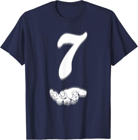 Funny Six Seven Meme 6 7 Halloween Costume Matching 7 T-Shirt - T-Shirt | Navy