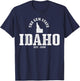 Idaho The Gem State Est. 1890 Pride Vintage Idaho T-Shirt - T-Shirt | Navy