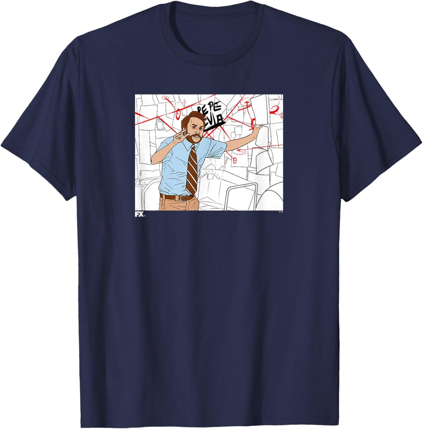It's Always Sunny Charlie Board Pepe Silvia Conspiracy Meme T-Shirt - T-Shirt | Navy