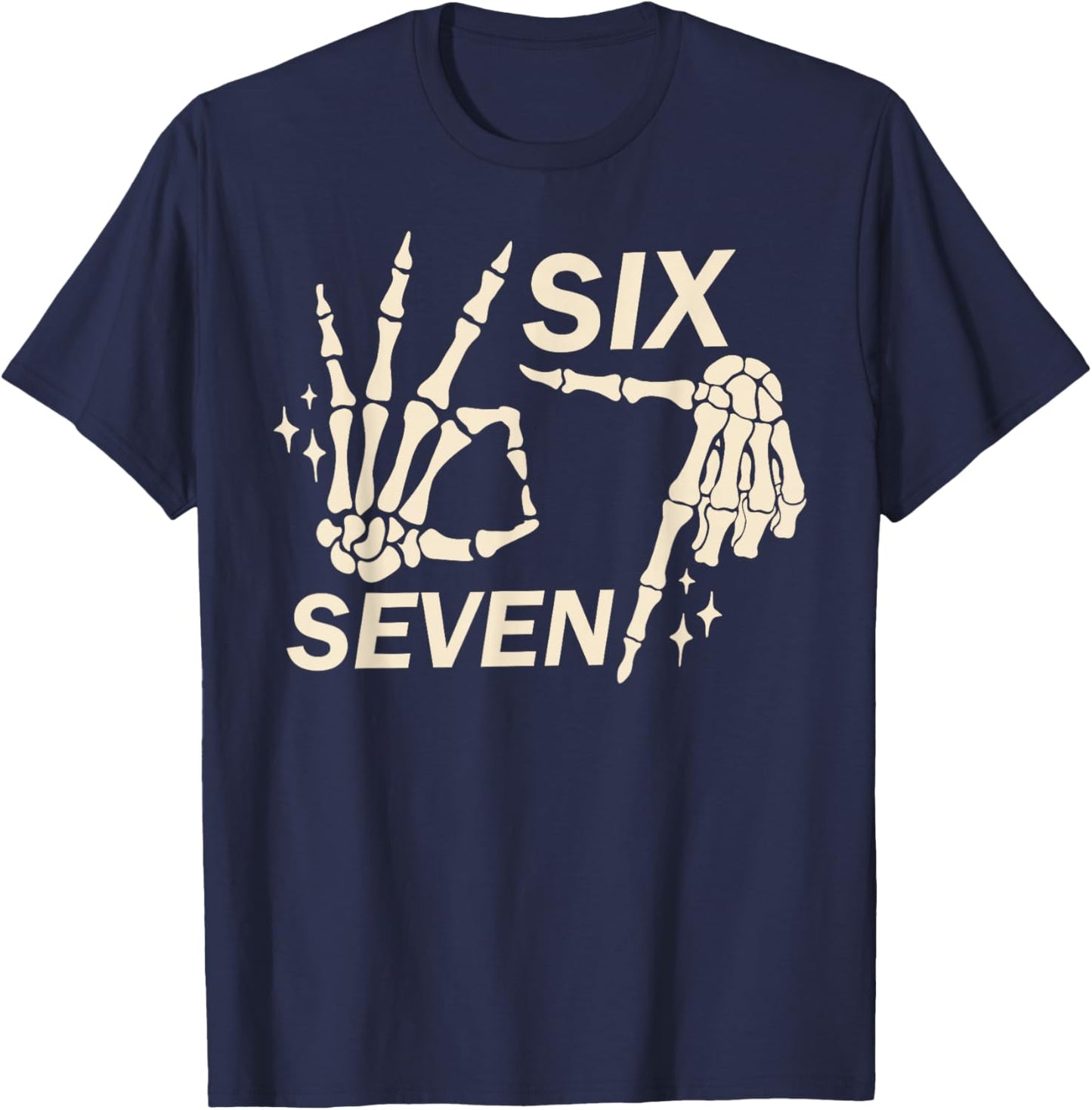Funny 67 Six Seven Meme Couple Matching Halloween Costume T-Shirt - T-Shirt | Navy