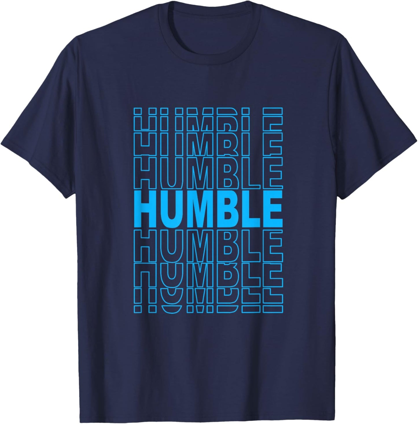 Blue Color Humble Blue Graphic T-Shirt - T-Shirt | Navy