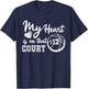 My Heart is On That Court Number Jersey Number 12 Basketball T-Shirt - T-Shirt | Navy
