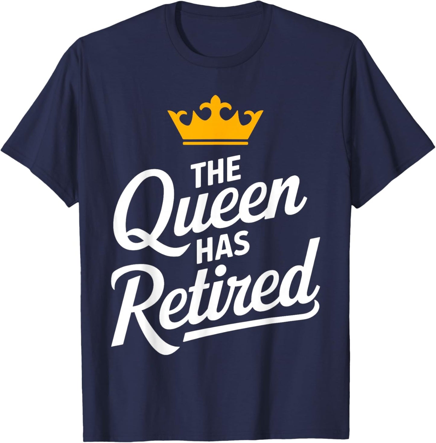 Cute Retired Art for Grandma Women Mom Retiree Retirement T-Shirt - T-Shirt | Navy