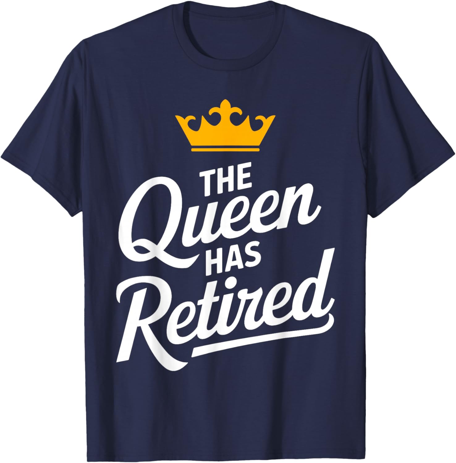 Cute Retired Art for Grandma Women Mom Retiree Retirement T-Shirt - T-Shirt | Navy