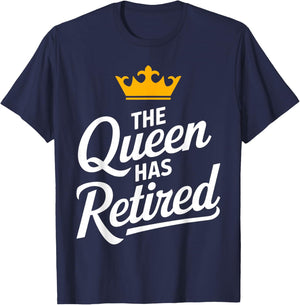 Cute Retired Art for Grandma Women Mom Retiree Retirement T-Shirt - T-Shirt | Navy