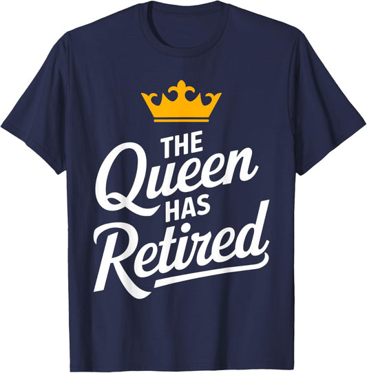 Cute Retired Art for Grandma Women Mom Retiree Retirement T-Shirt - T-Shirt | Navy