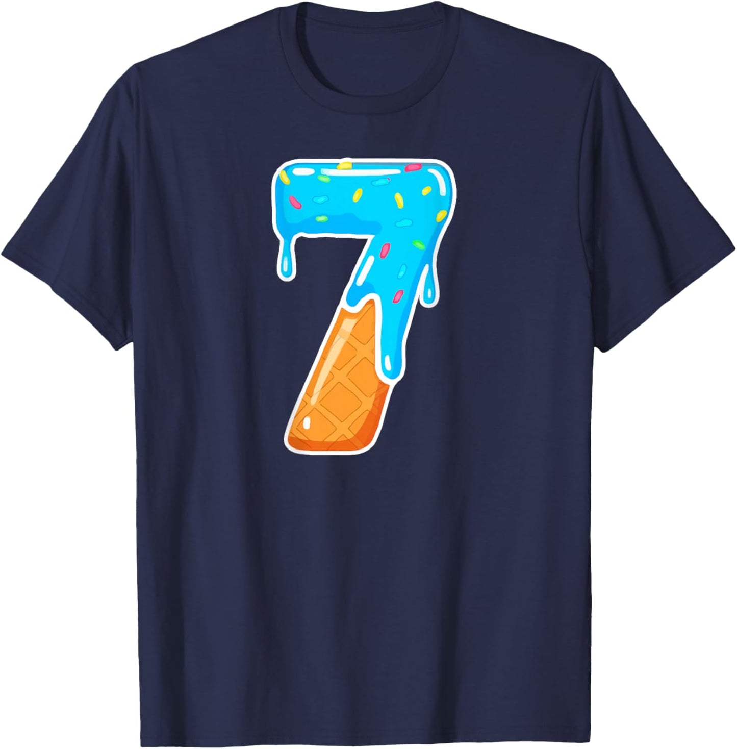 67 Ice Cream Drip Meme 6 7 Hallowee Costume Couple (On Back) T-Shirt - T-Shirt | Navy