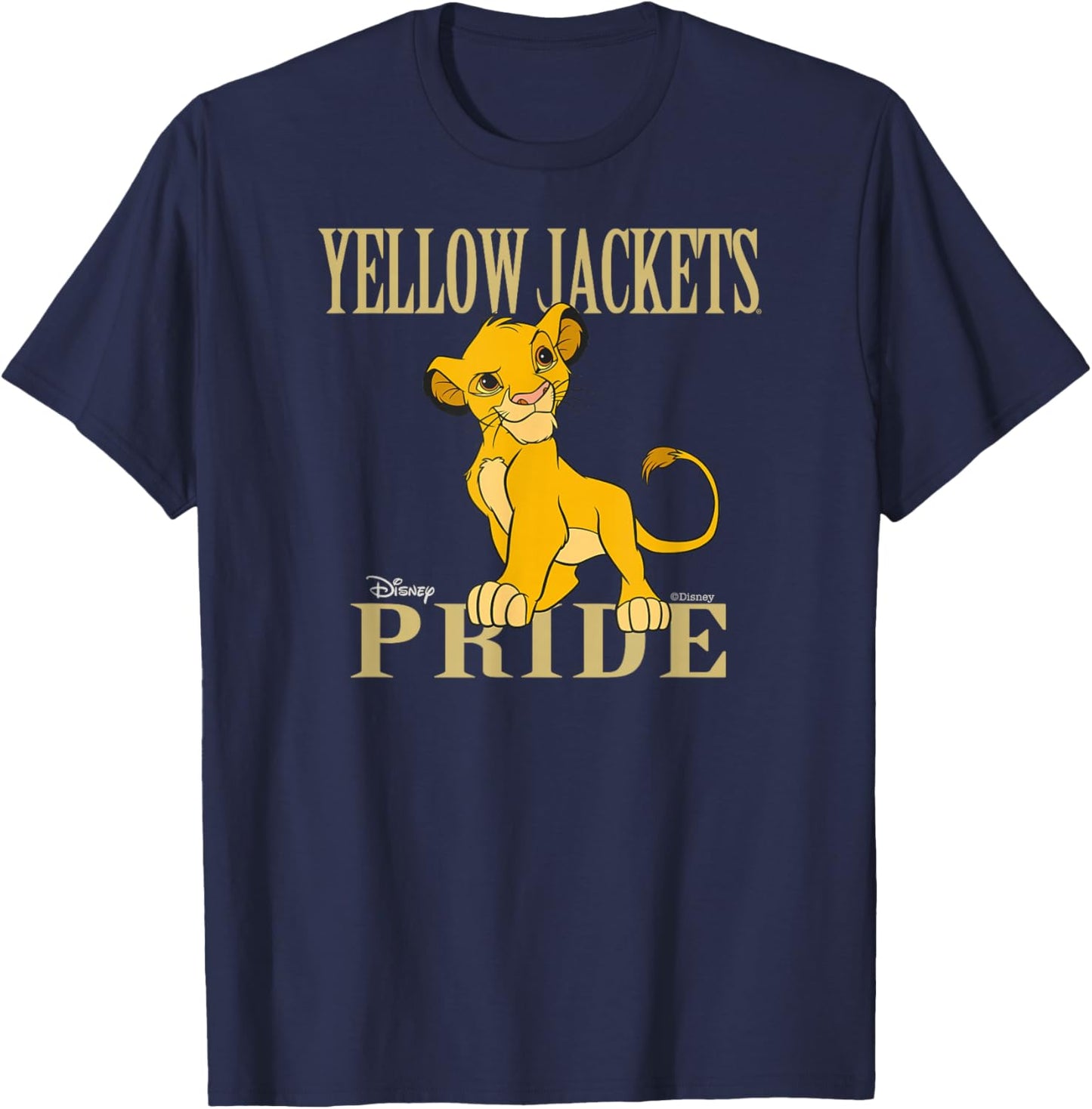 Georgia Tech Yellow Jackets Lion King Simba Navy T-Shirt - T-Shirt | Navy