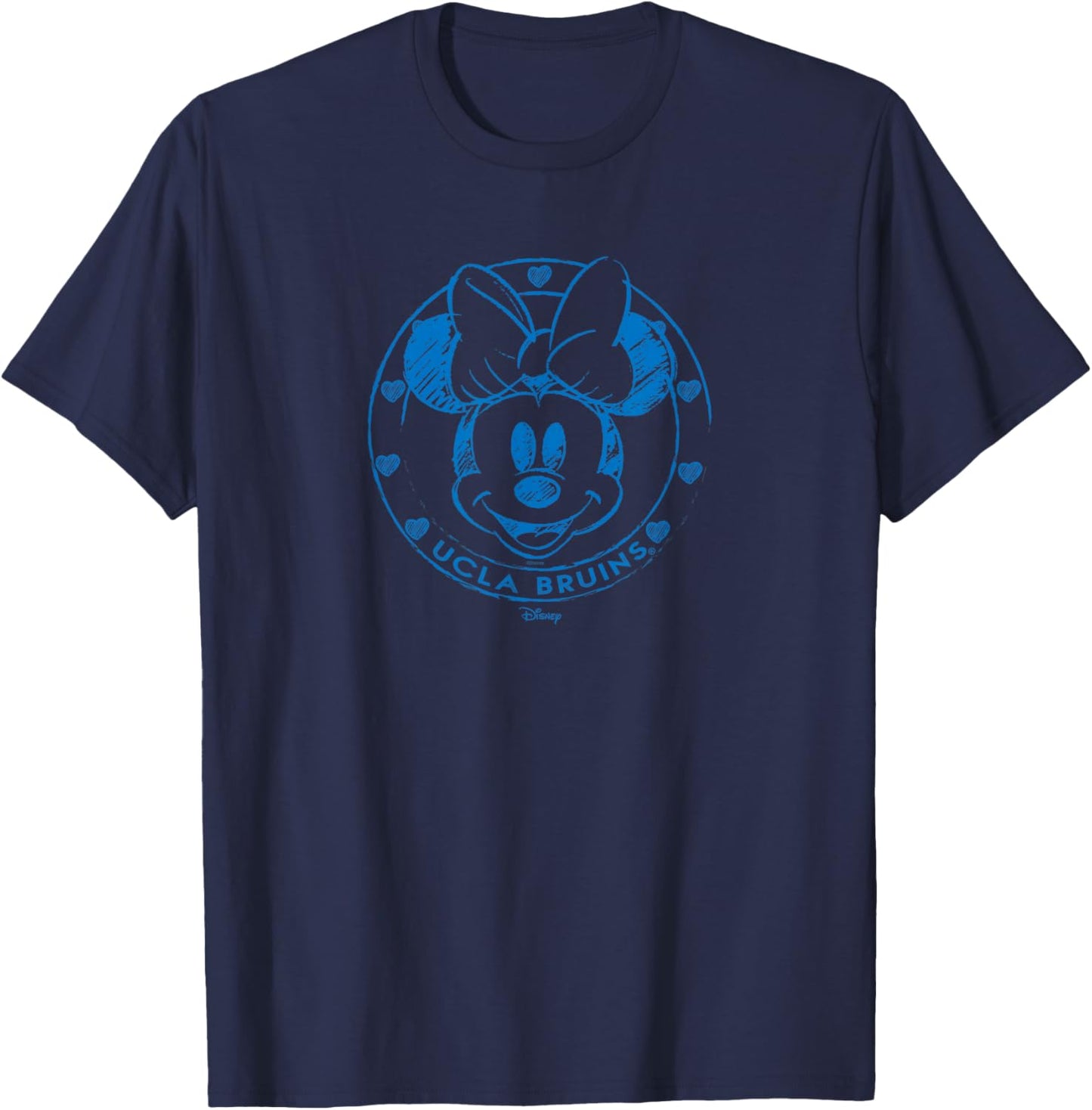 UCLA Bruins Minnie Mouse Sketch Officially Licensed T-Shirt - T-Shirt | Navy