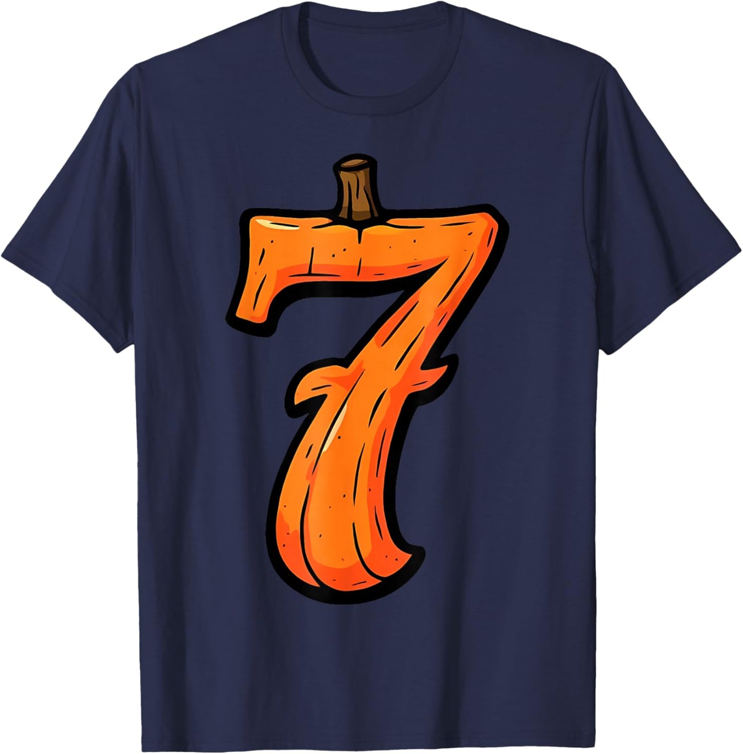 6 7 Pumpkin Funny Six Seven Meme Halloween Costume T-Shirt - T-Shirt | Navy
