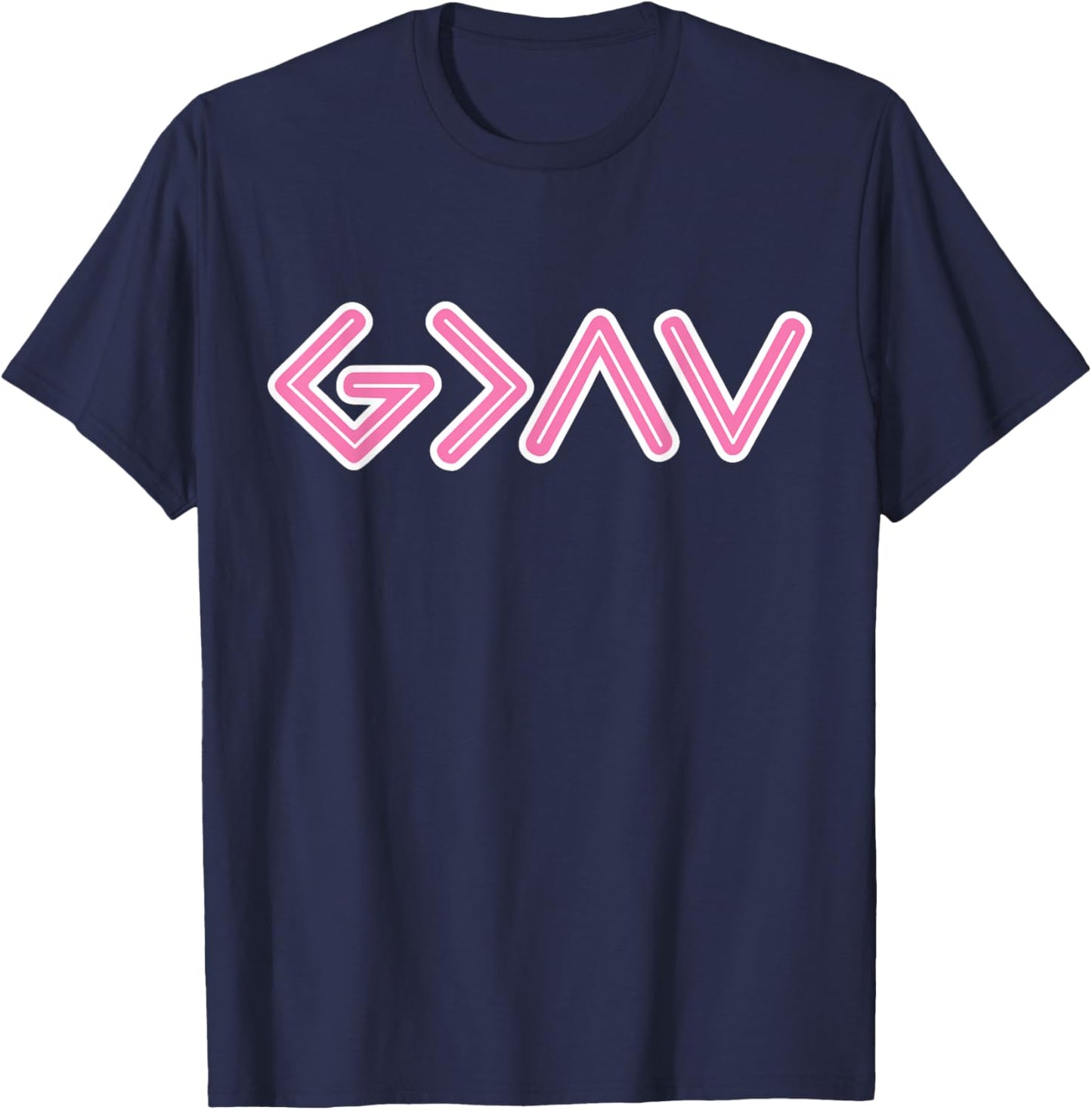 God is Faithful More Than Highs and Lows for Christian Women T-Shirt - T-Shirt | Navy