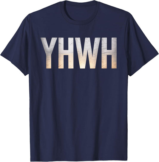 YHWH Christianity Jesus Christian Faith T-Shirt - T-Shirt | Navy