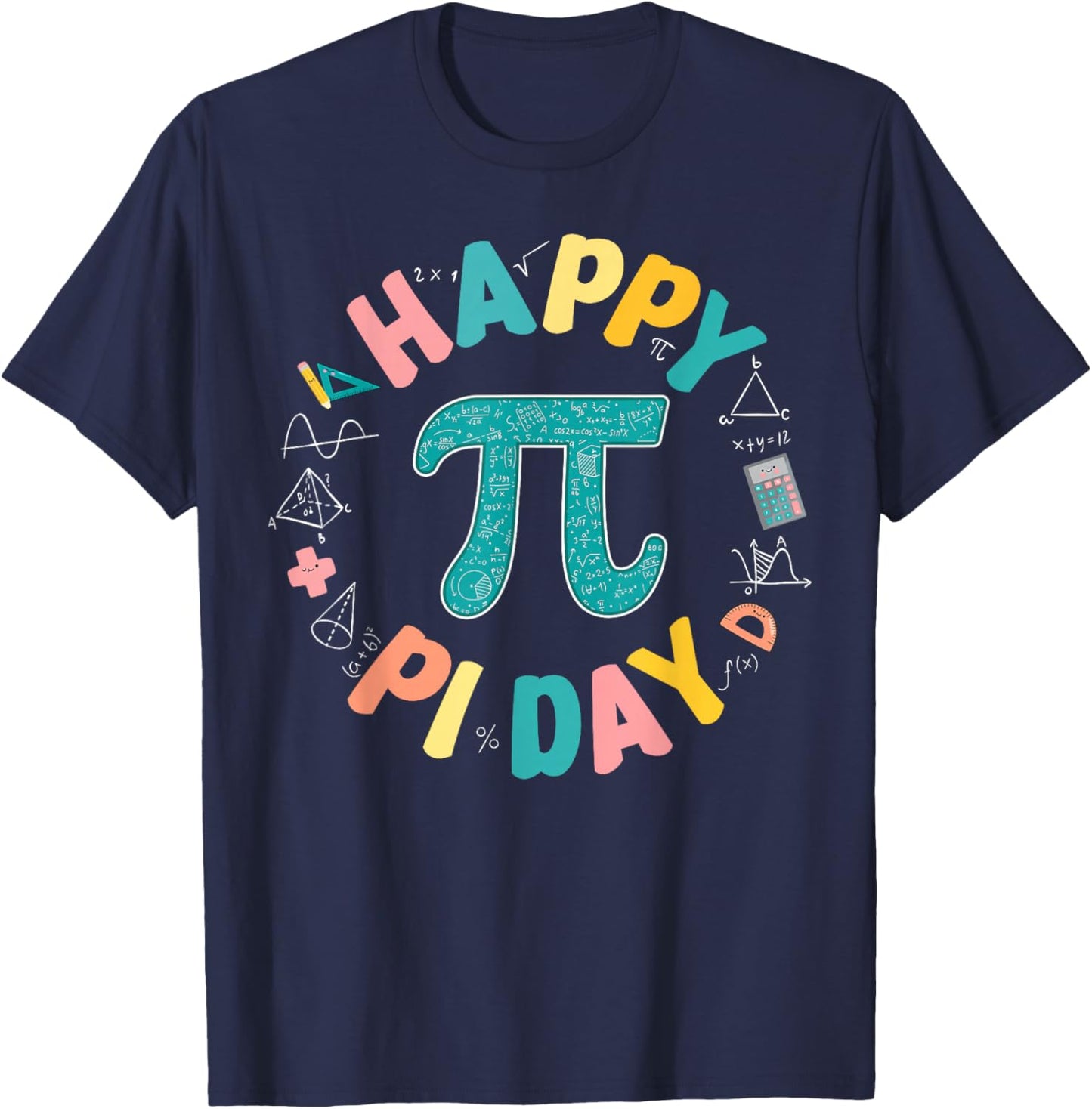Funny Pi Day for Math Lover Math Teacher Pi Day 3.14 Kids T-Shirt - T-Shirt | Navy
