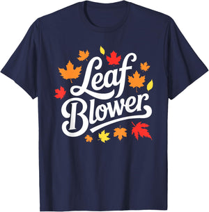 Very Spooktacular Fall Leaf Blower Sucking Leaf Blowers T-Shirt - T-Shirt | Navy